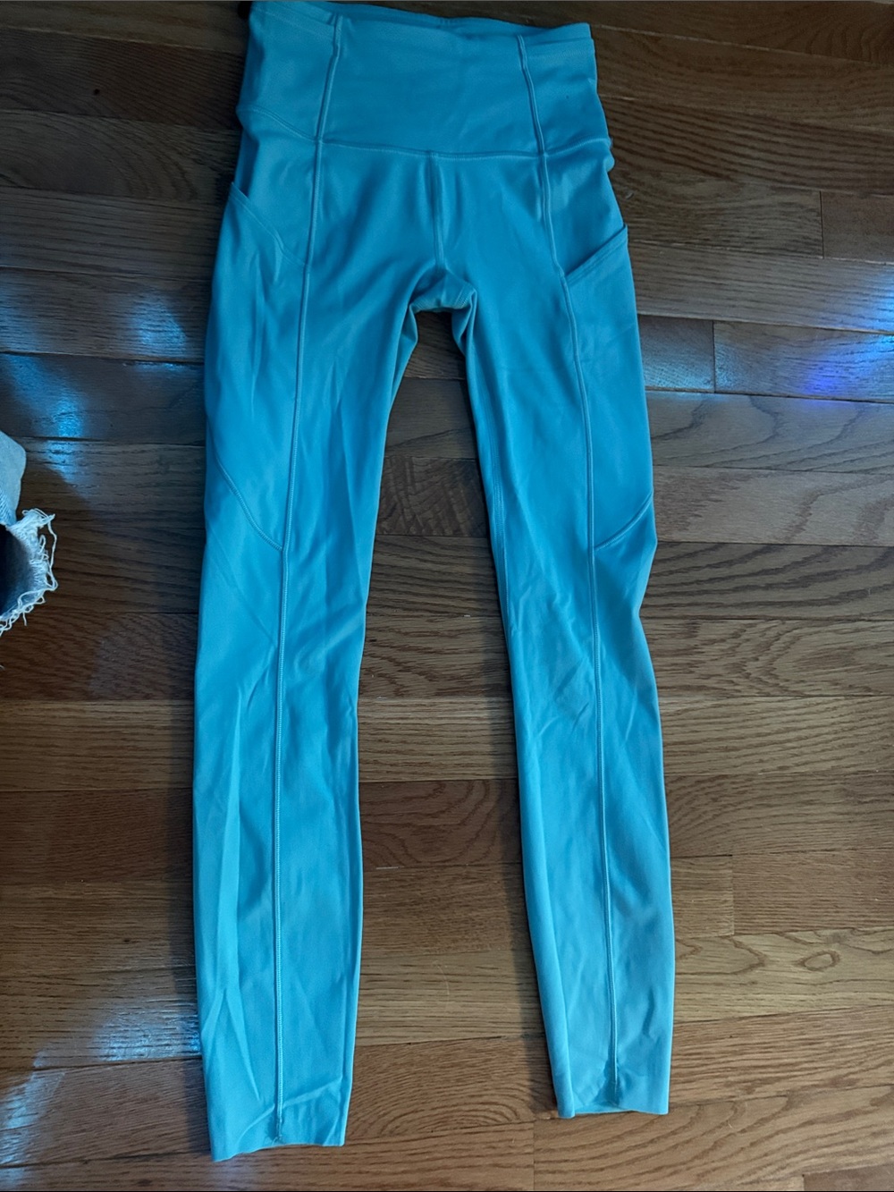 lululemon athletica Aqua Blue High-Waist Leggings